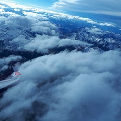 Flugwegposition um 13:20:51: Aufgenommen in der Nähe von Gemeinde Flirsch, Österreich in 4603 Meter
